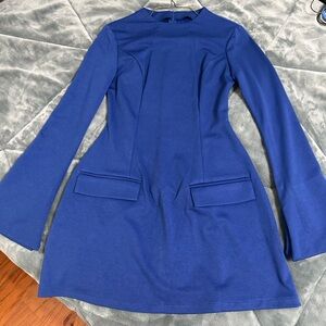 Royal Blue Long Sleeve Dress